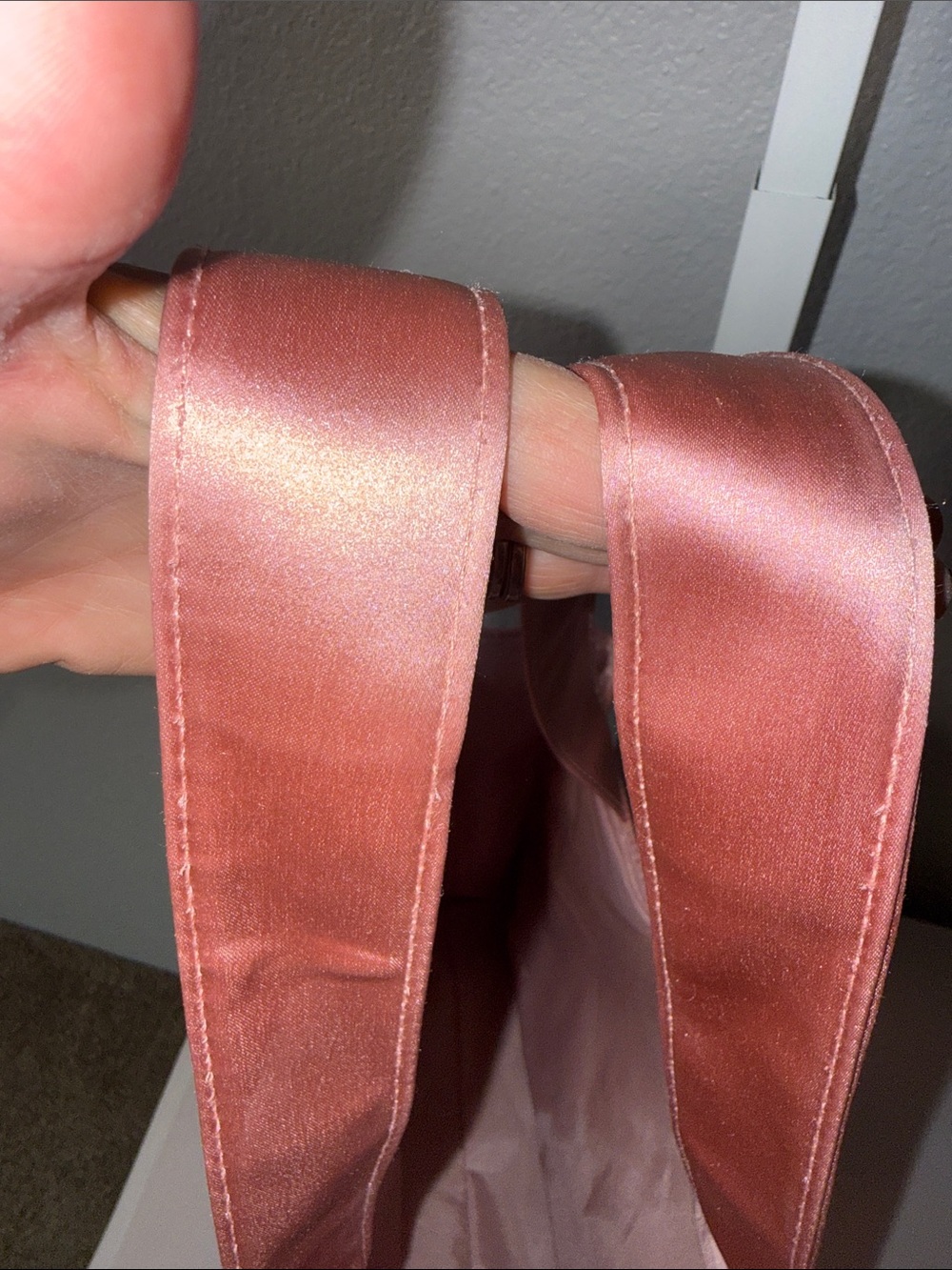Coach Pink Satin Tote Bag - Sleek Everyday Carry - Picture 7 of 8